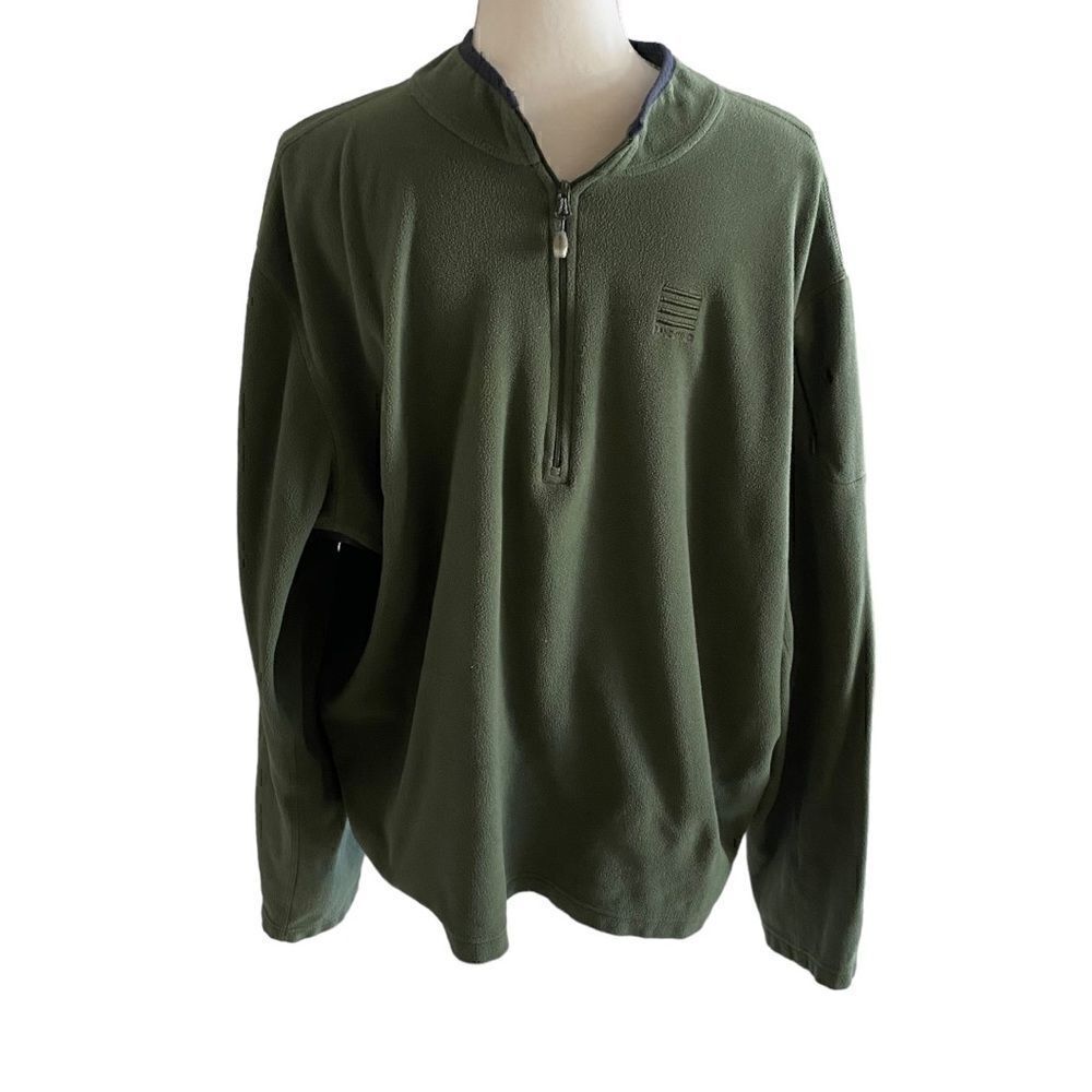 Land’s End Men’s Quarter Zip Fleece Pullover Size XXL